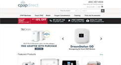 Desktop Screenshot of cpapdirect.com